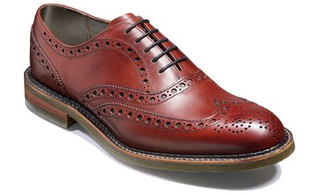 burgundy brogues men's.